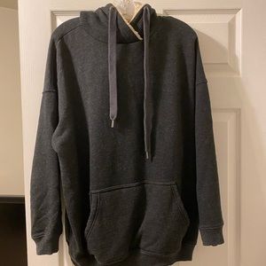 Oversized Aerie Sweatshirt with Furry Hood